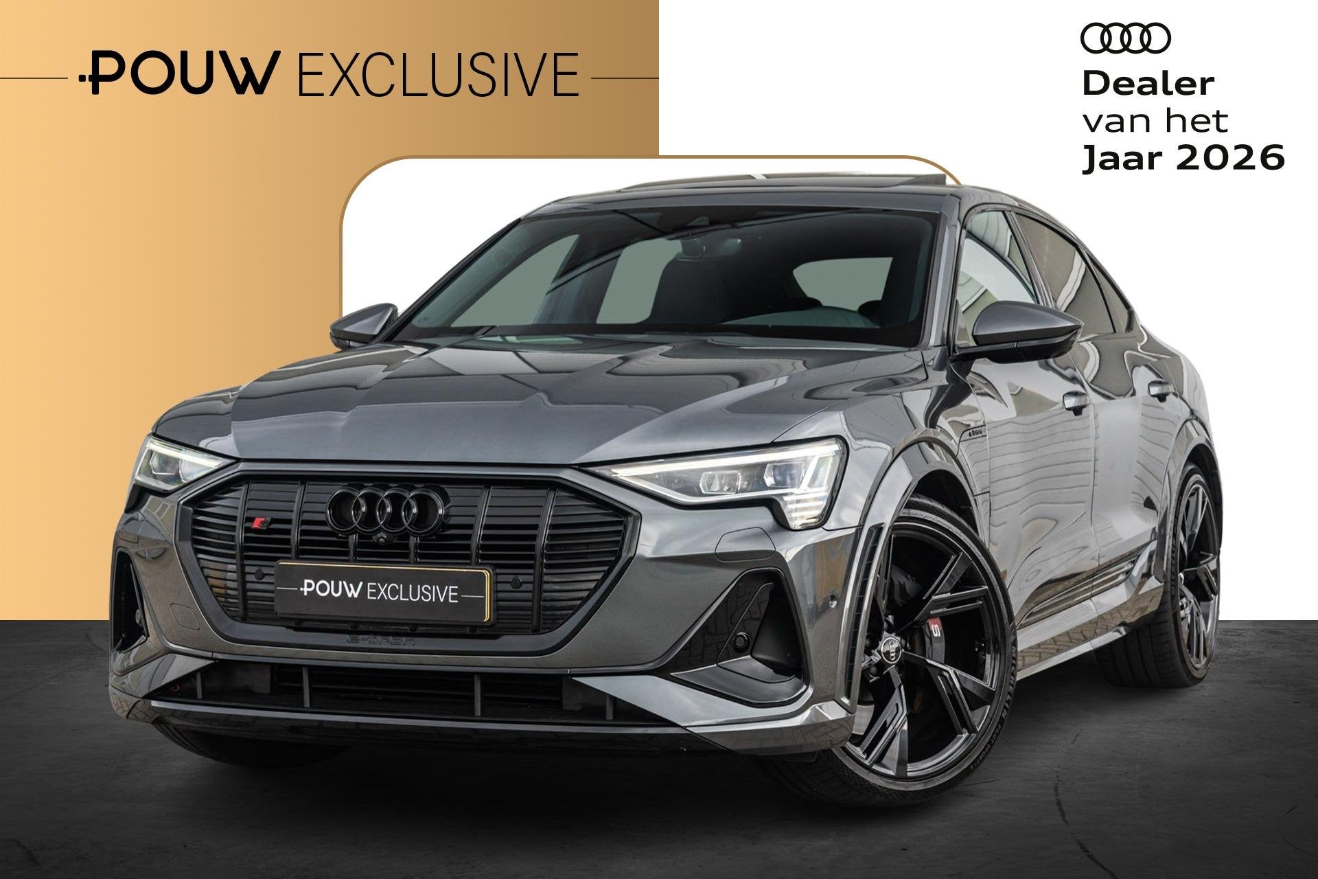 Audi e-tron S Sportback 503pk quattro 95 kWh | Panoramadak |, Auto's, Automaat, 368 km, Zwart, 95 kWh