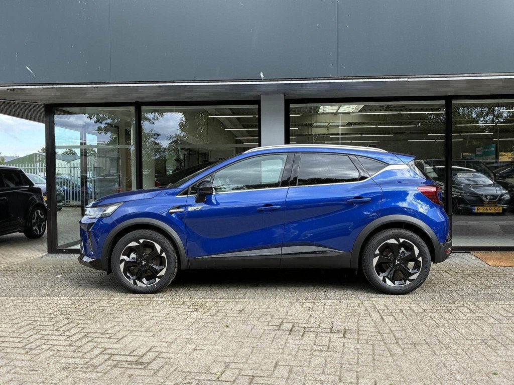 Mitsubishi ASX 1.8 HEV AT Intense+ NIEUW UIT VOORRAAD LEVERB, Auto's, Mitsubishi, 4 cilinders, Met garantie (alle), Blauw, Leder en Stof