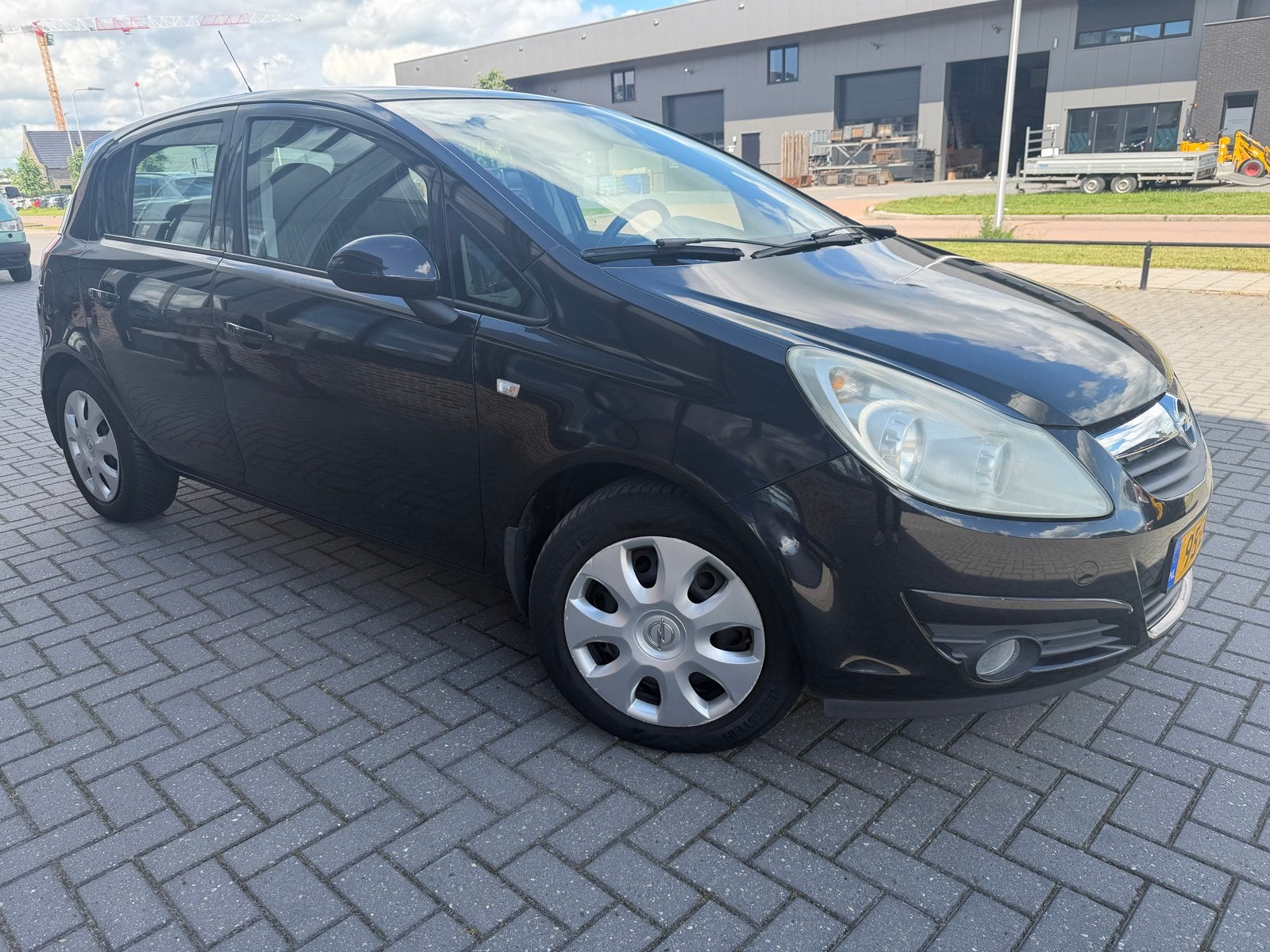 Opel Corsa 1.4 16V 5D 2008 Zwart, Auto's, Voorwielaandrijving, 1063 kg, 4 cilinders, Origineel Nederlands