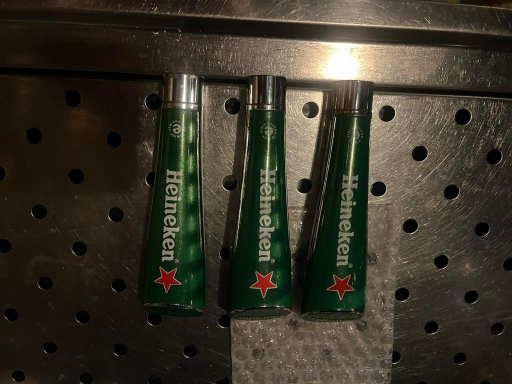 Taphendels tapknoppen heinken, Verzamelen, Biermerken, Ophalen of Verzenden, Zo goed als nieuw, Overige merken