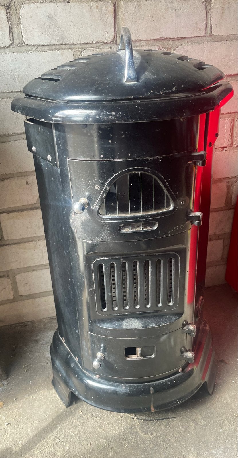 Zwarte Kolenkachel - Gebruikt, Gebruikt, Overige brandstoffen, Ophalen of Verzenden, Vrijstaand