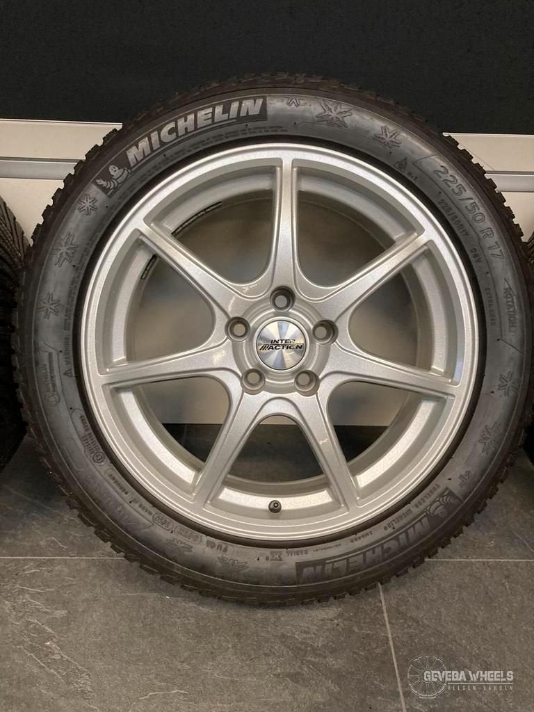 17'' Audi A4 B8 B9 sport velgen Michelin winterbanden 5x112, Auto-onderdelen, Banden en Velgen, Gebruikt, -, -, Banden en Velgen