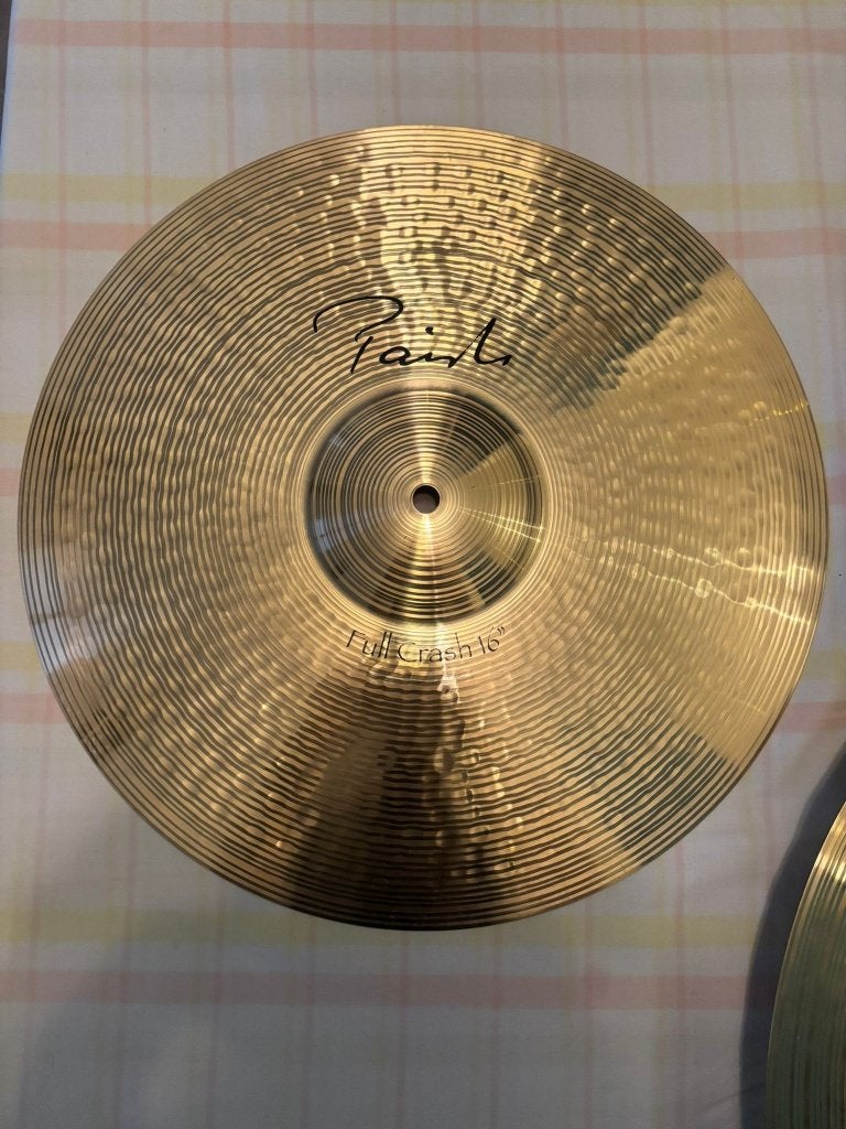 Paiste 16" en 20"Signature Full Crash Cymbals, Ophalen of Verzenden, Zo goed als nieuw, Overige merken