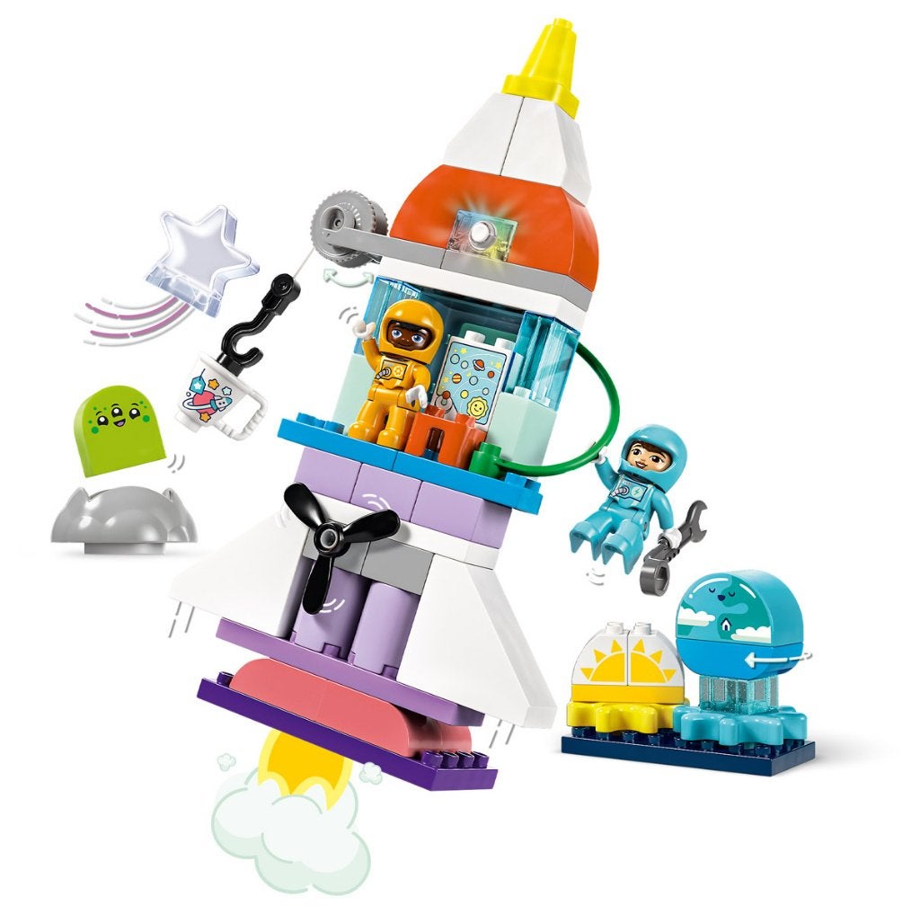 LEGO 10422 Duplo 3in1 Ruimte Avontuur 58 delig, Inclusief instructies, Nieuw, Ophalen of Verzenden, Space