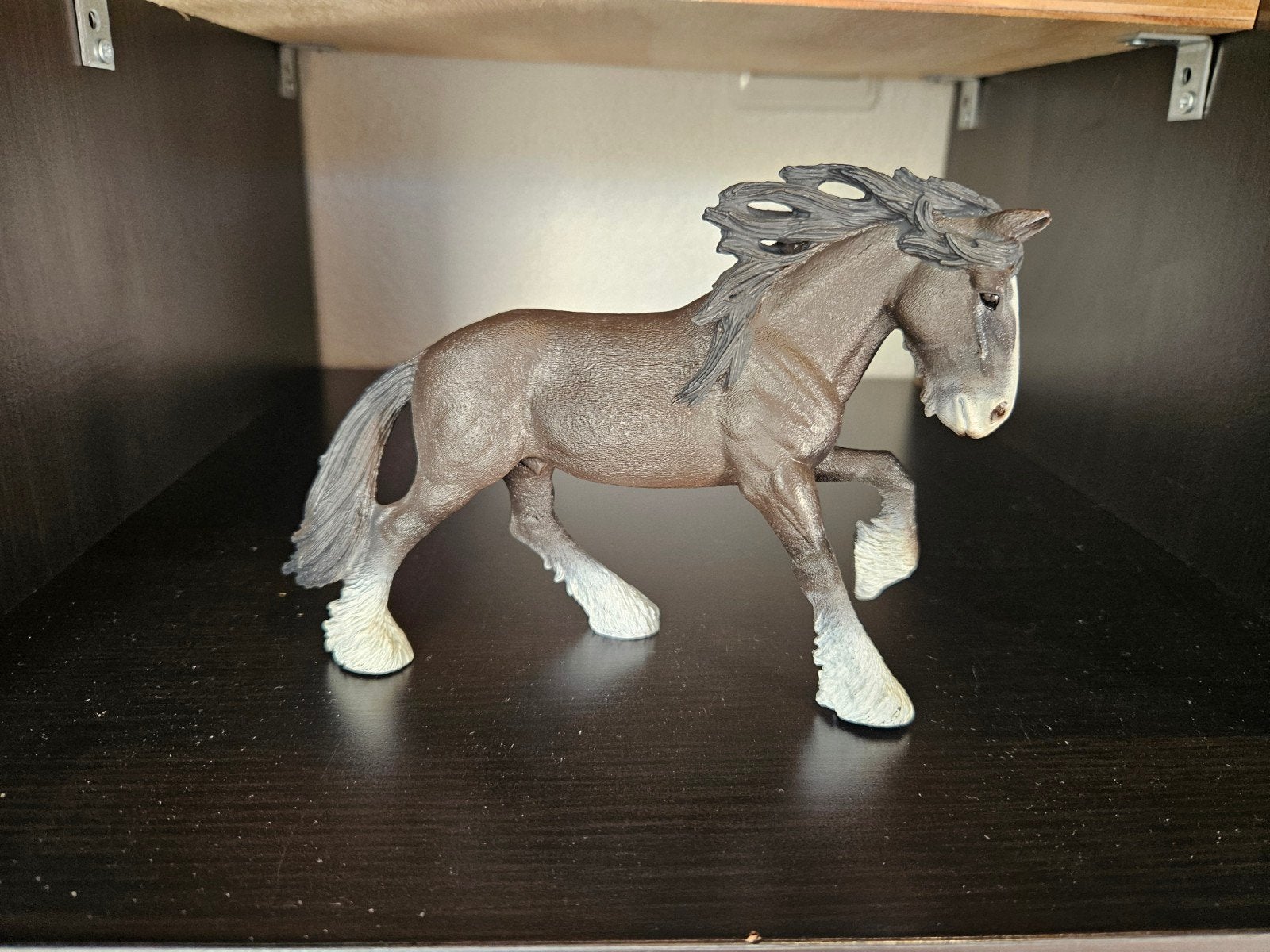 Schleich Shire Hengst - Realistisch Speelgoed Paard, Ophalen of Verzenden