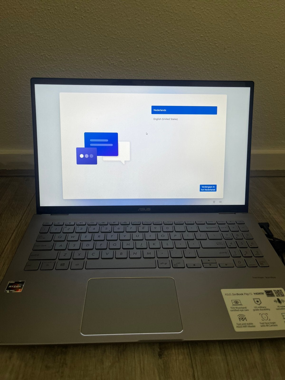 ASUS ZenBook Flip 15 – Ryzen 5 – 512GB SSD – accu defect, Computers en Software, Ophalen, 2 tot 3 Ghz, 8 GB, ASUS