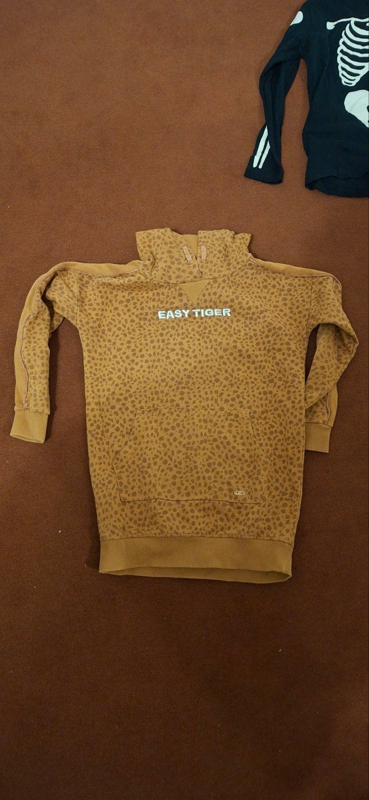 Hoodie met luipaardprint - "Easy Tiger", Ophalen, Gebruikt, Onbekend, Jongen of Meisje