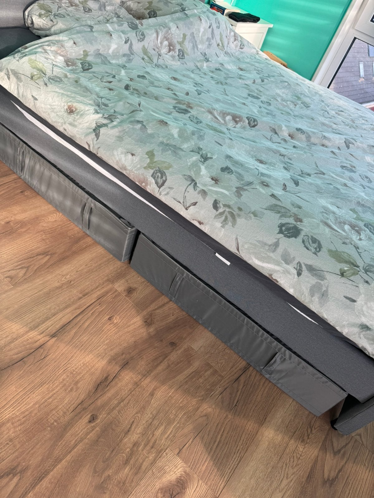 IKEA Hauga 2 persoonsbed, Antiek en Kunst, Ophalen of Verzenden