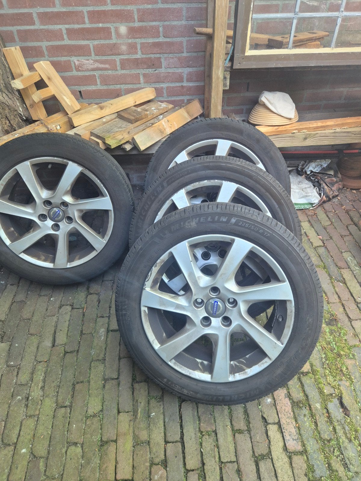 Volvo 'Pandora' 17 inch velgen met Michelin zomerbanden, Watersport en Boten, Accessoires en Onderhoud, Gebruikt, Ophalen