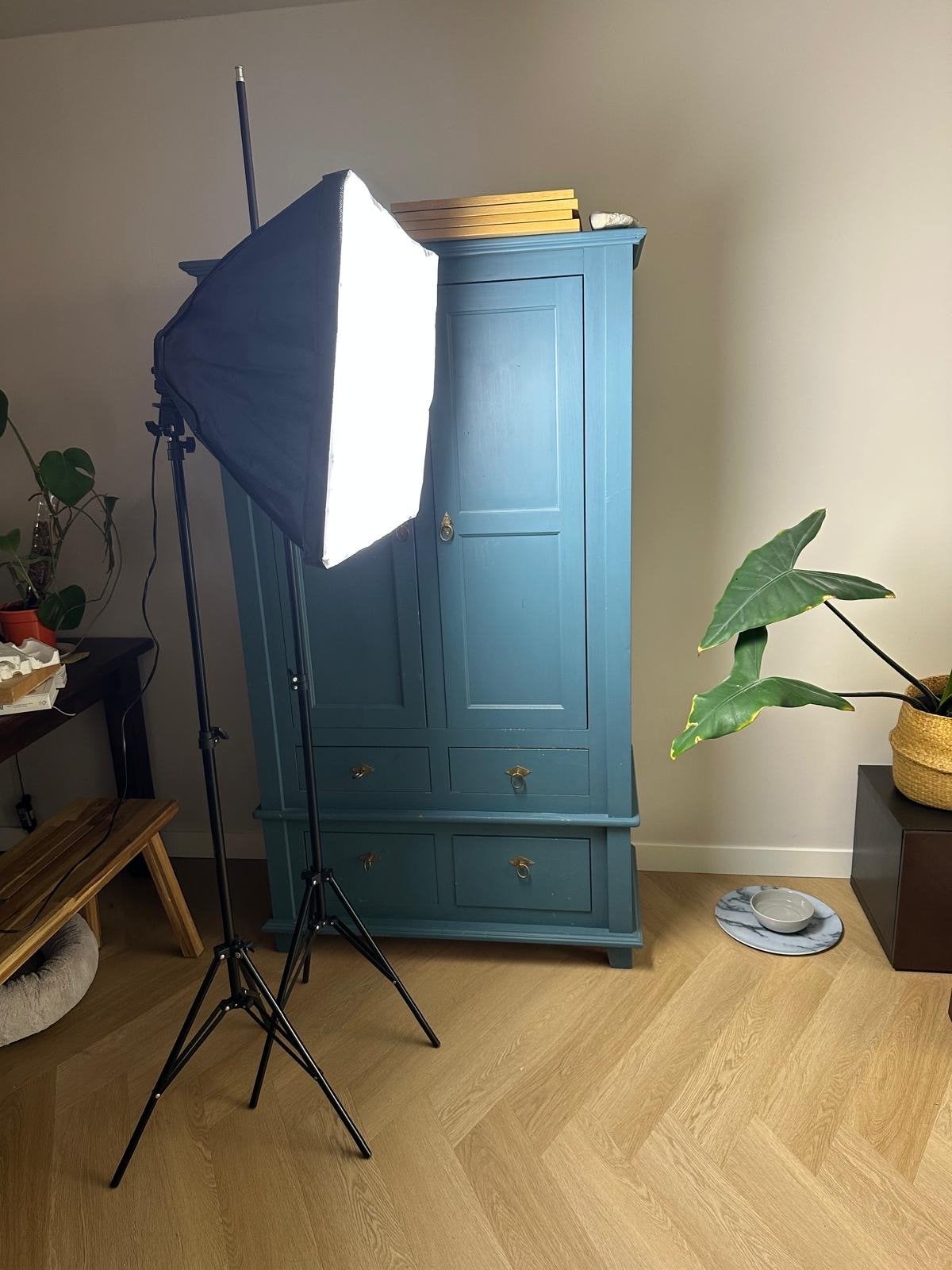 Fotostudio Softbox Set, Overige merken, Belichting, Ophalen, Gebruikt