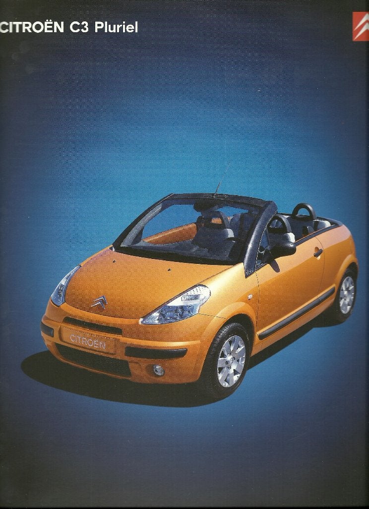 Citroen Pluriel cabrio folders, Ophalen of Verzenden, Zo goed als nieuw, Citroën