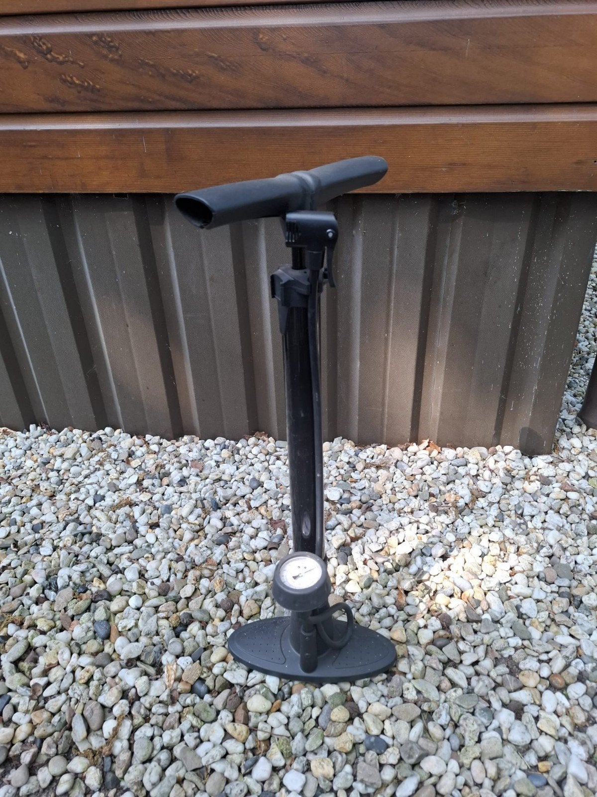 Fietspomp met drukmeter - Gebruikt, Ophalen of Verzenden