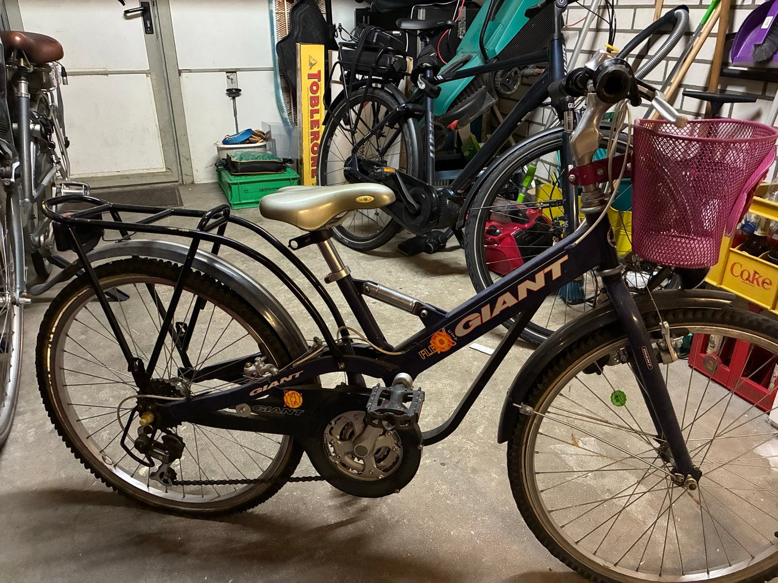 Giant kinderfiets 16 inch met 7 versnellingen, Fietsen en Brommers, Ophalen of Verzenden, Gebruikt, Minder dan 16 inch