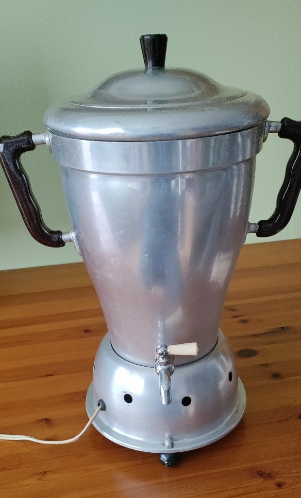 vintage aluminium koffiepercolator, Ophalen, Afneembaar waterreservoir, Gebruikt, Overige modellen