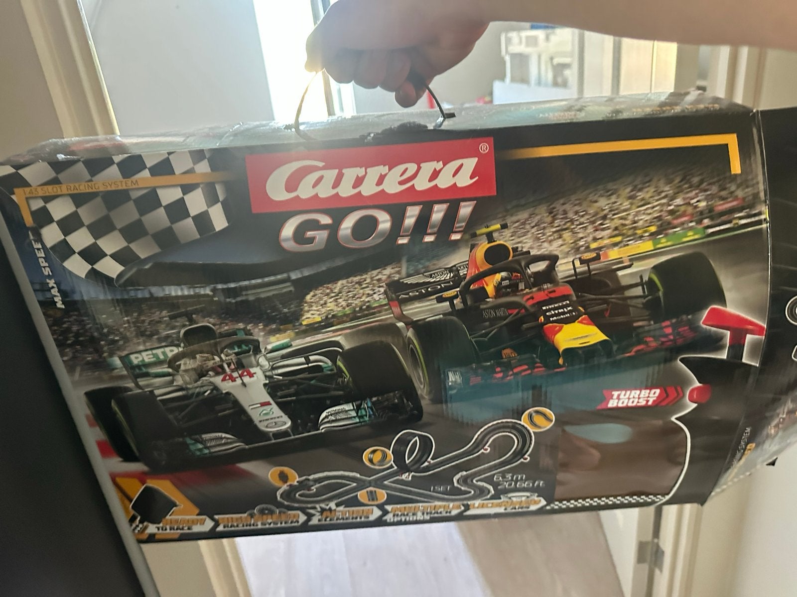 Carrera GO!!! Racebaan met 2 auto's en turbo boost, Ophalen, Carrera, Elektrisch, Racebaan