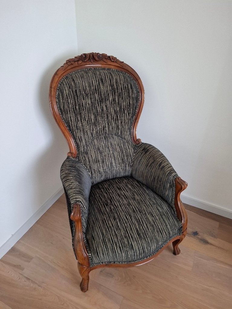 Gratis op te halen, zeer fraaie Biedermeier Fauteuil, Ophalen, Hout, Gebruikt, 50 tot 75 cm