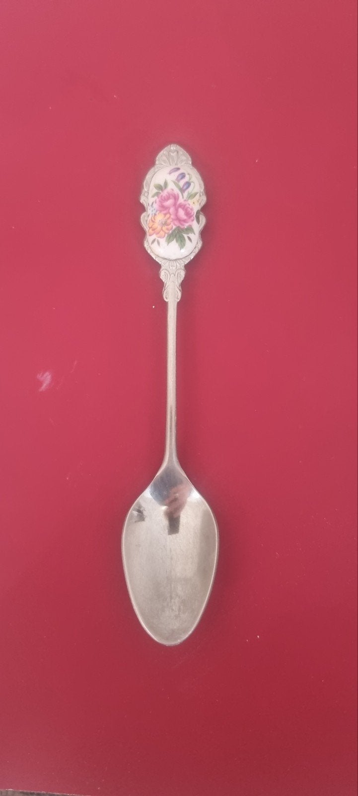 japans theelepel.  met bloemenmotief. vintage, Verzenden