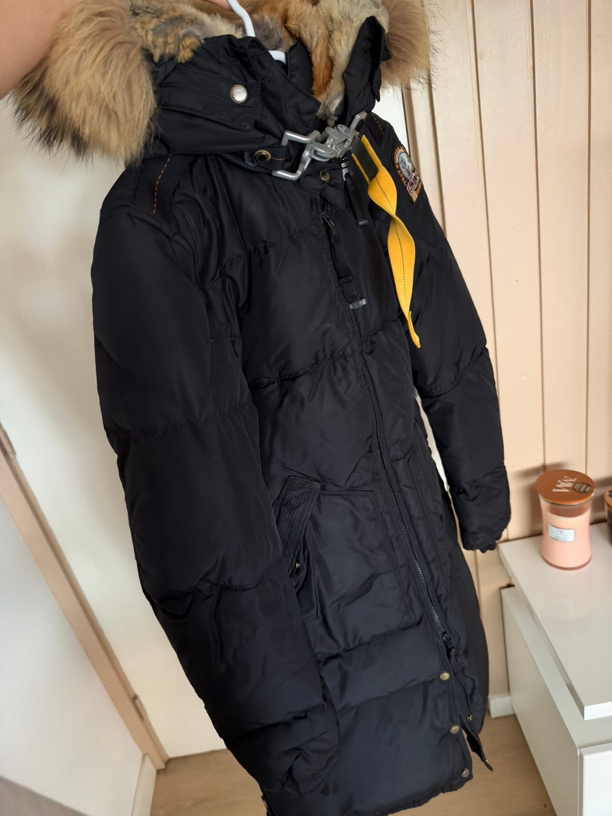 Parajumpers Long Bear slimfit M bont, Ophalen of Verzenden, Gedragen, Maat 38/40 (M), Zwart