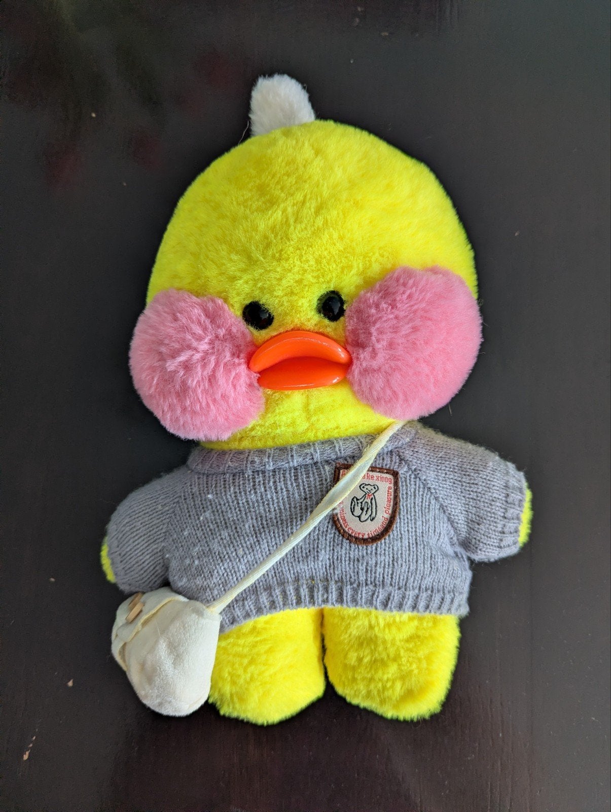 Paper duck knuffel 33 cm, Ophalen, Zo goed als nieuw, Middelgroot (20 tot 80 cm), Eend