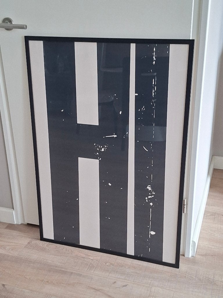 Fotolijst zwart met Acrylglas 70x100 / 60x90 cm, Huis en Inrichting, Ophalen, Met clips, Zo goed als nieuw, Fotolijst
