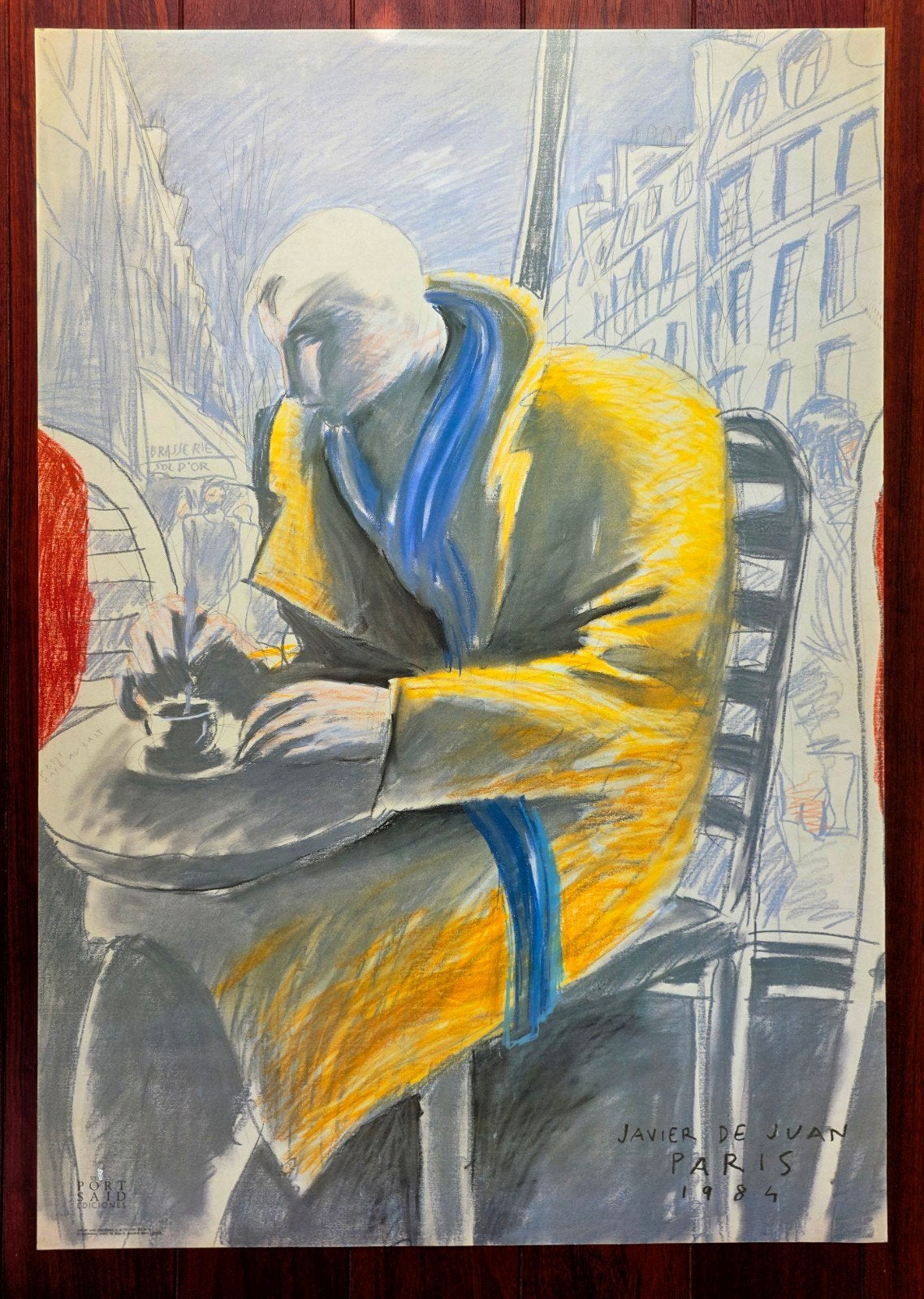 Javier de Juan... "Petit café au lait ", Antiek en Kunst, Portret en Figuren, Gesigneerd in de plaat, Offsetdruk, Ophalen of Verzenden