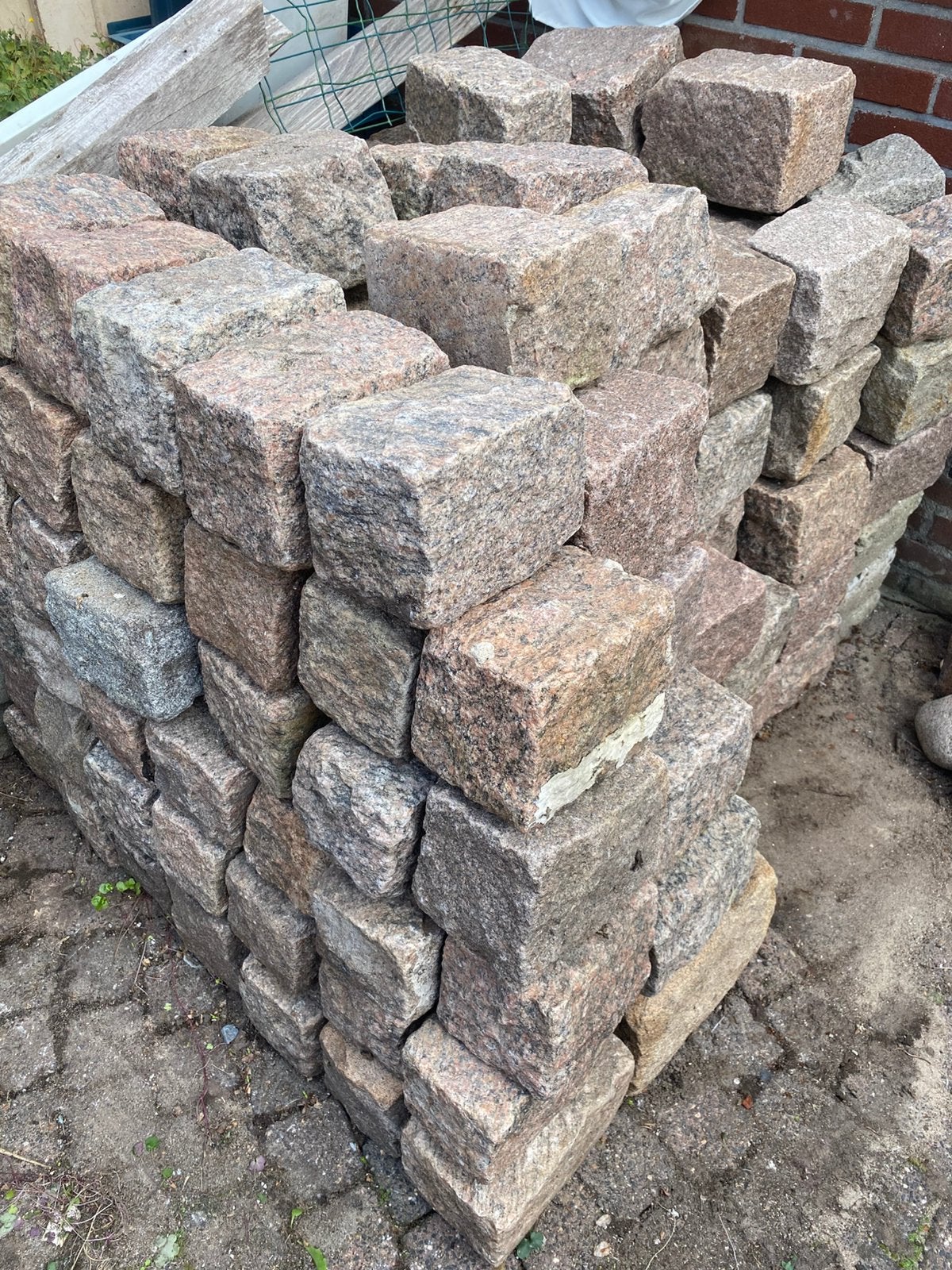 Tuinstenen Grote stenen om muurtje te maken, Tuin en Terras, Ophalen, Gebruikt