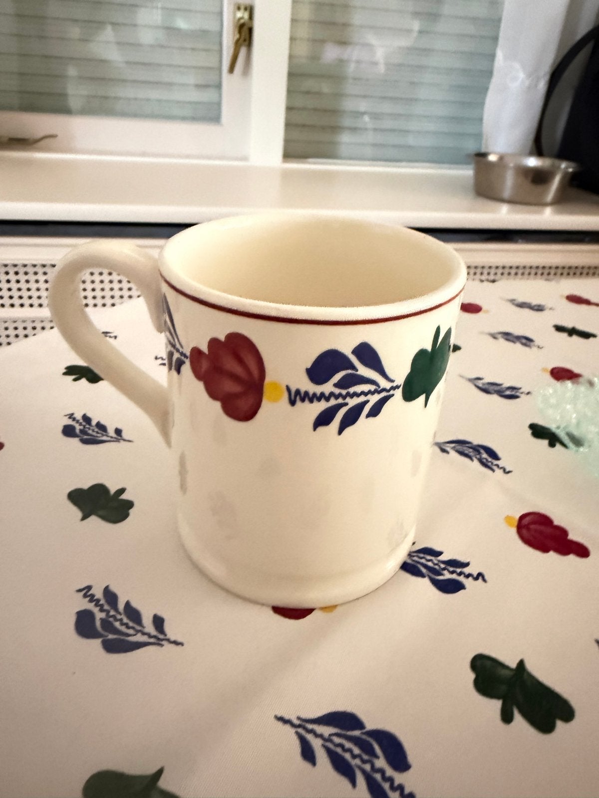 Mok van boerenbont - Vintage stijl, Gebruikt, Keramiek, Vintage, Mok