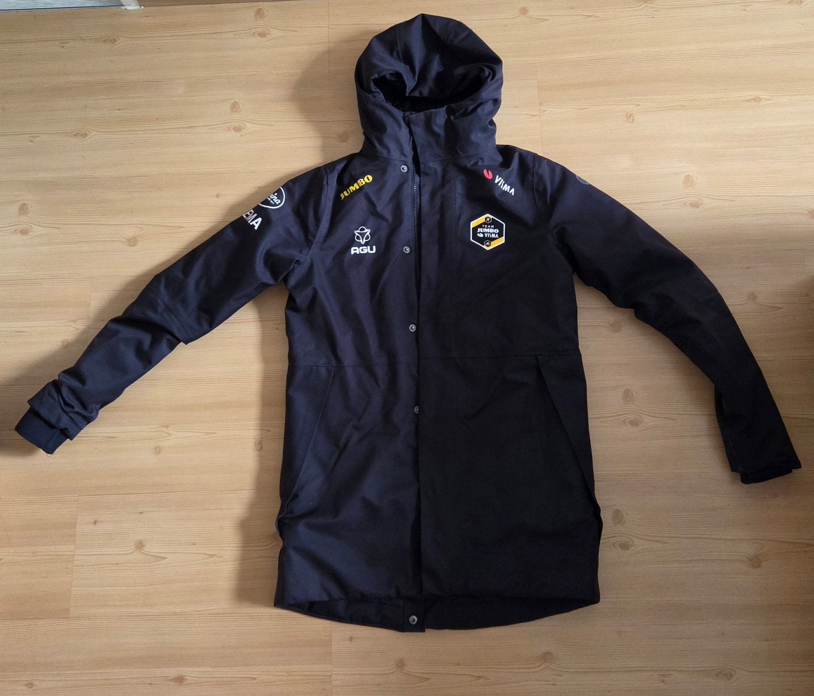 Team Jumbo Visma jas - Ideaal voor verkenning, Zwart, Ophalen of Verzenden, Maat 46 (S) of kleiner, Agu