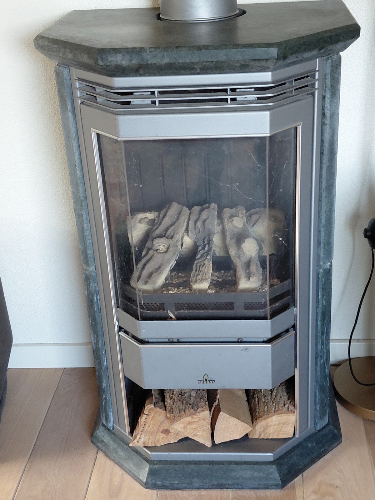 spekstenen gaskachel, Huis en Inrichting, Ophalen, Gas, Zo goed als nieuw, Vrijstaand