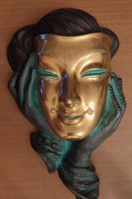 vintage wandmasker Achatit elegant  mid-century, Ophalen, Huis en Inrichting