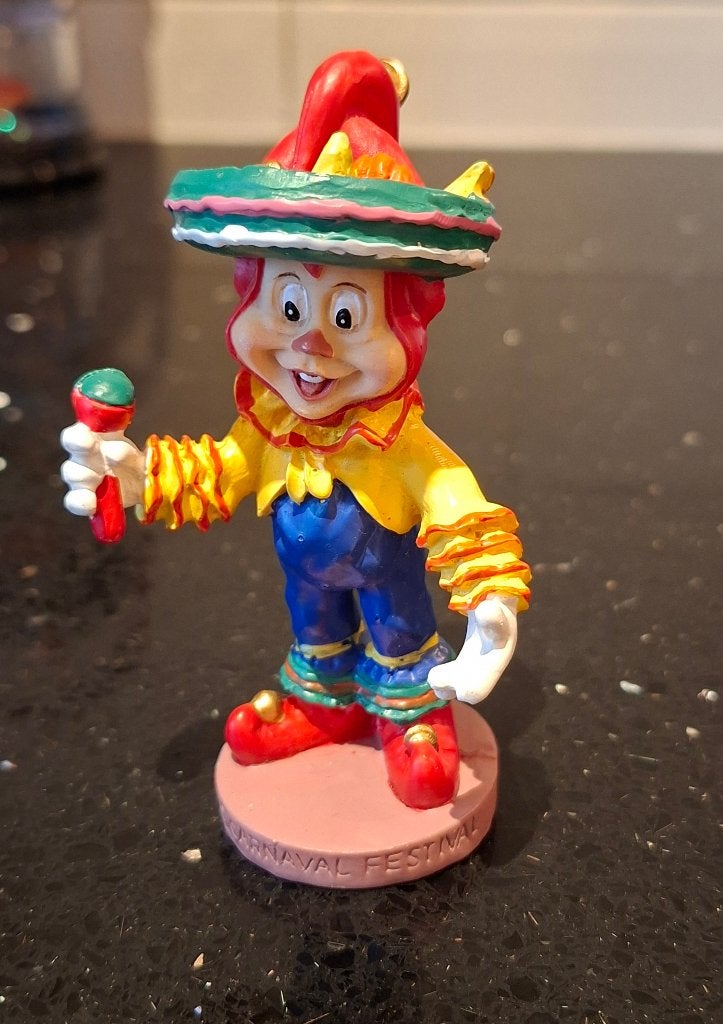 AH Efteling 2001 figuur: Pardoes Carnaval, Verzamelen, Efteling, Ophalen of Verzenden, Zo goed als nieuw, Beeldje of Poppetje
