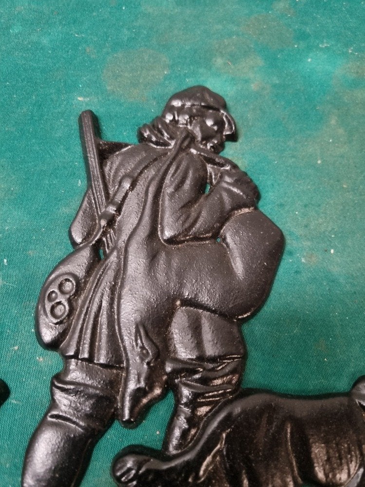 beeld jager met hond gietijzer, Ophalen of Verzenden