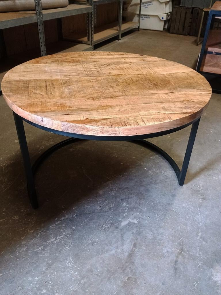 Mango hout meubels, Ophalen, 50 tot 100 cm, Rond, 50 tot 100 cm