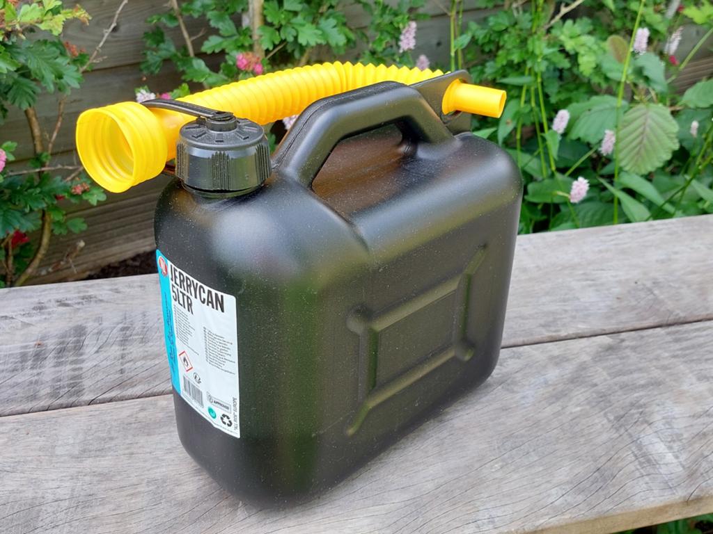 Jerrycan 5 liter All Ride, Ophalen of Verzenden, Zo goed als nieuw