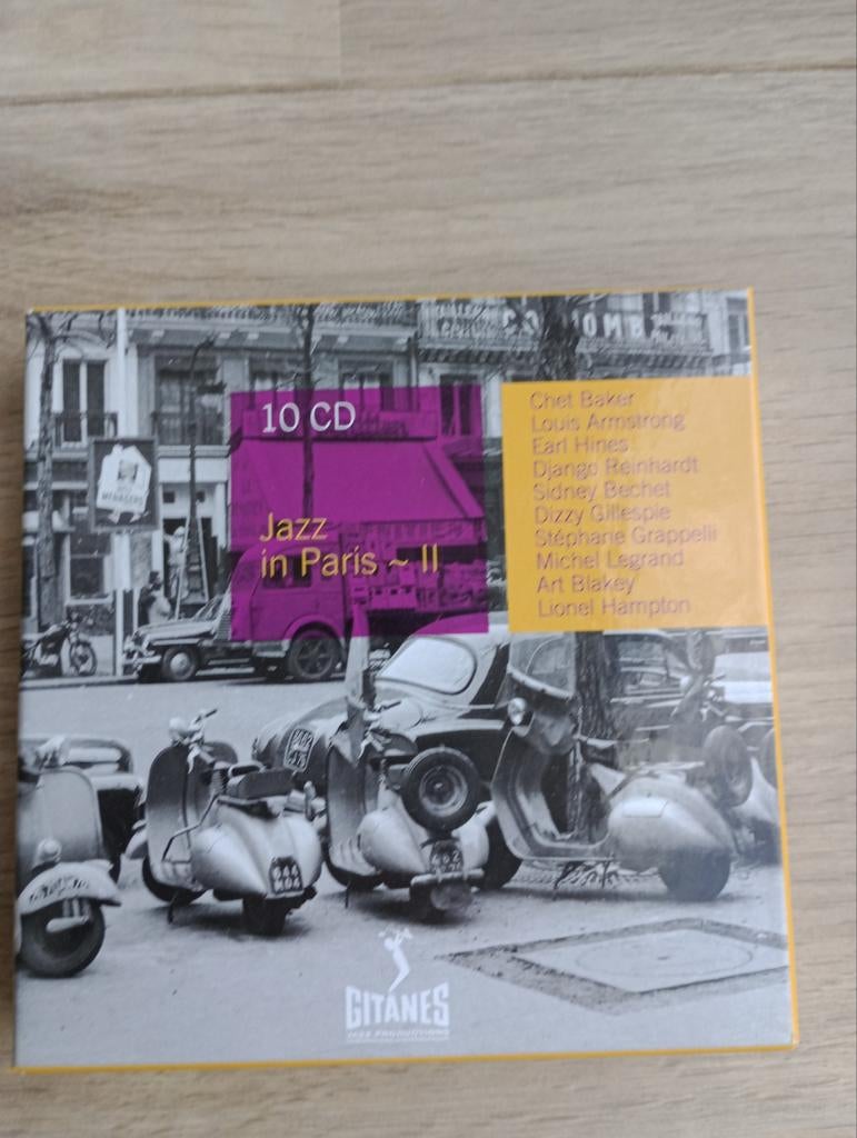 Jazz in Paris  II - 10 CD Boxset met legendarische artiesten, Ophalen of Verzenden, Zo goed als nieuw, Jazz