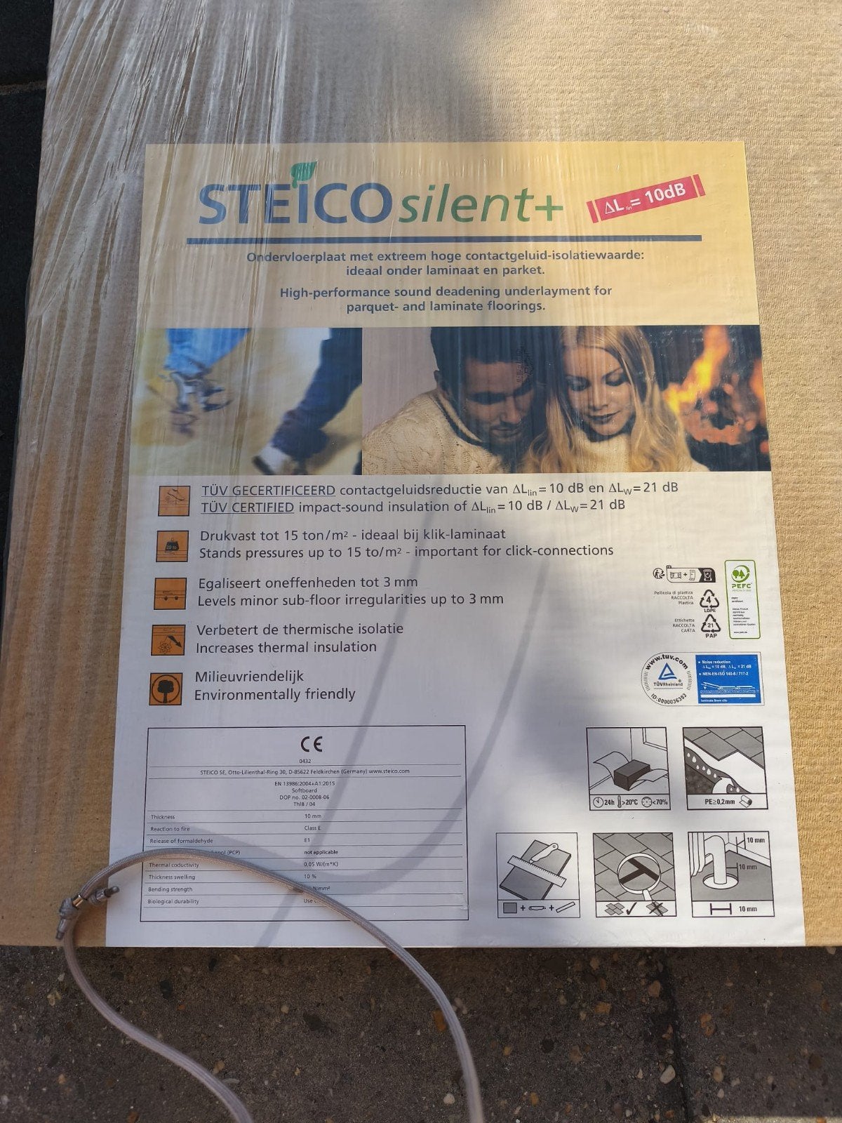 Kronotex Laminaat Exquisit Plus Eiken met Steico ondervloer, Doe-het-zelf en Verbouw, Ophalen of Verzenden