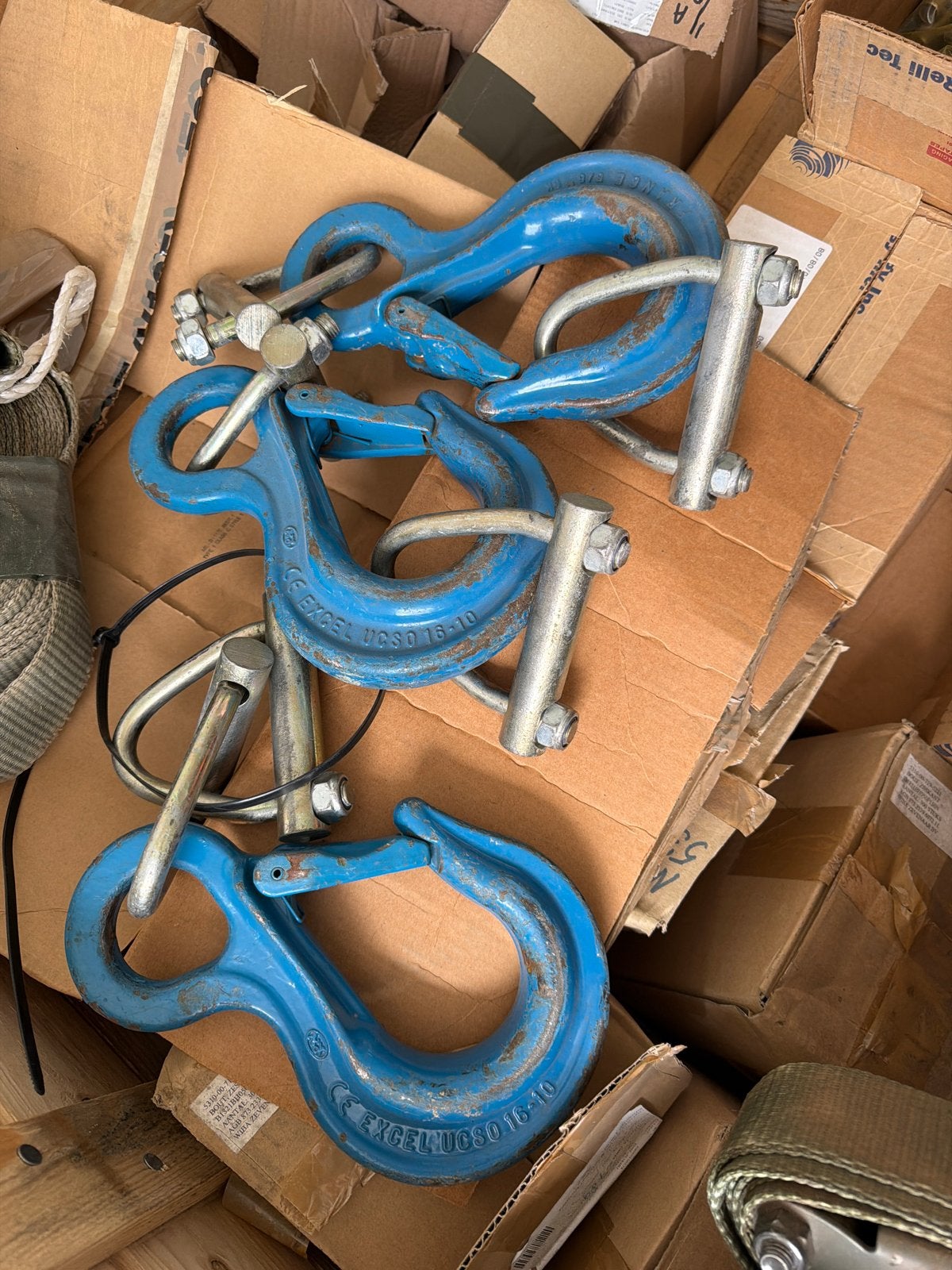 Hijs haken laadkraan 3 stuks, Ophalen