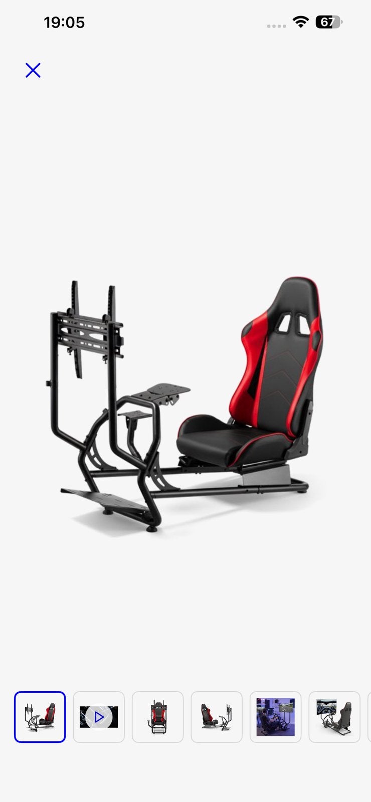 Gamingstoel / Racing Simulator Cockpit te koop!, Spelcomputers en Games, Ophalen, Zo goed als nieuw