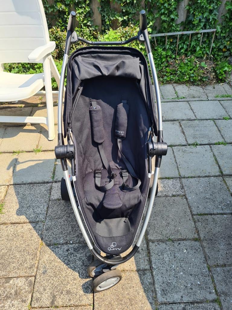 Quinny Zapp Xtra 2 Buggy - Zwart, Ophalen of Verzenden, Gebruikt, Quinny, Verstelbare rugleuning