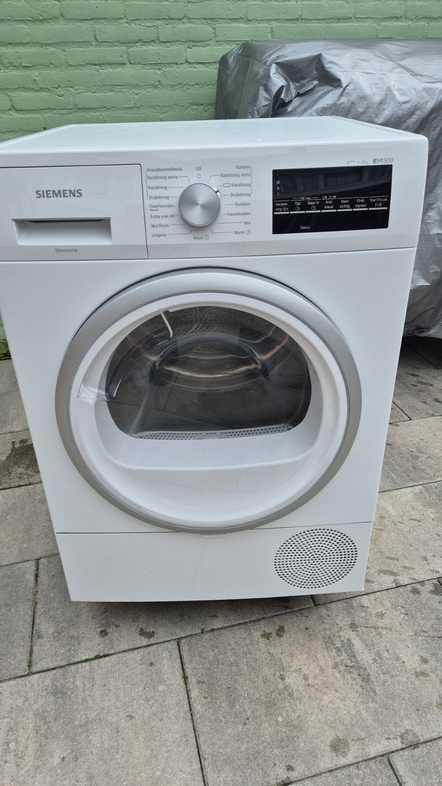 siemens wasdroger 8kg, Witgoed en Apparatuur, 6 tot 8 kg, Ophalen of Verzenden, Zo goed als nieuw, 85 tot 90 cm