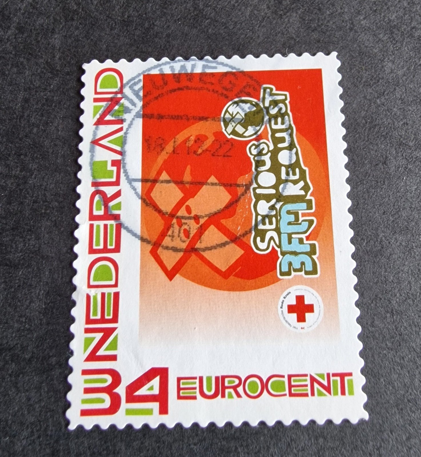 kv216 persoonlijke postzegel - decemberzegel, Verzenden, Na 1940, Gestempeld