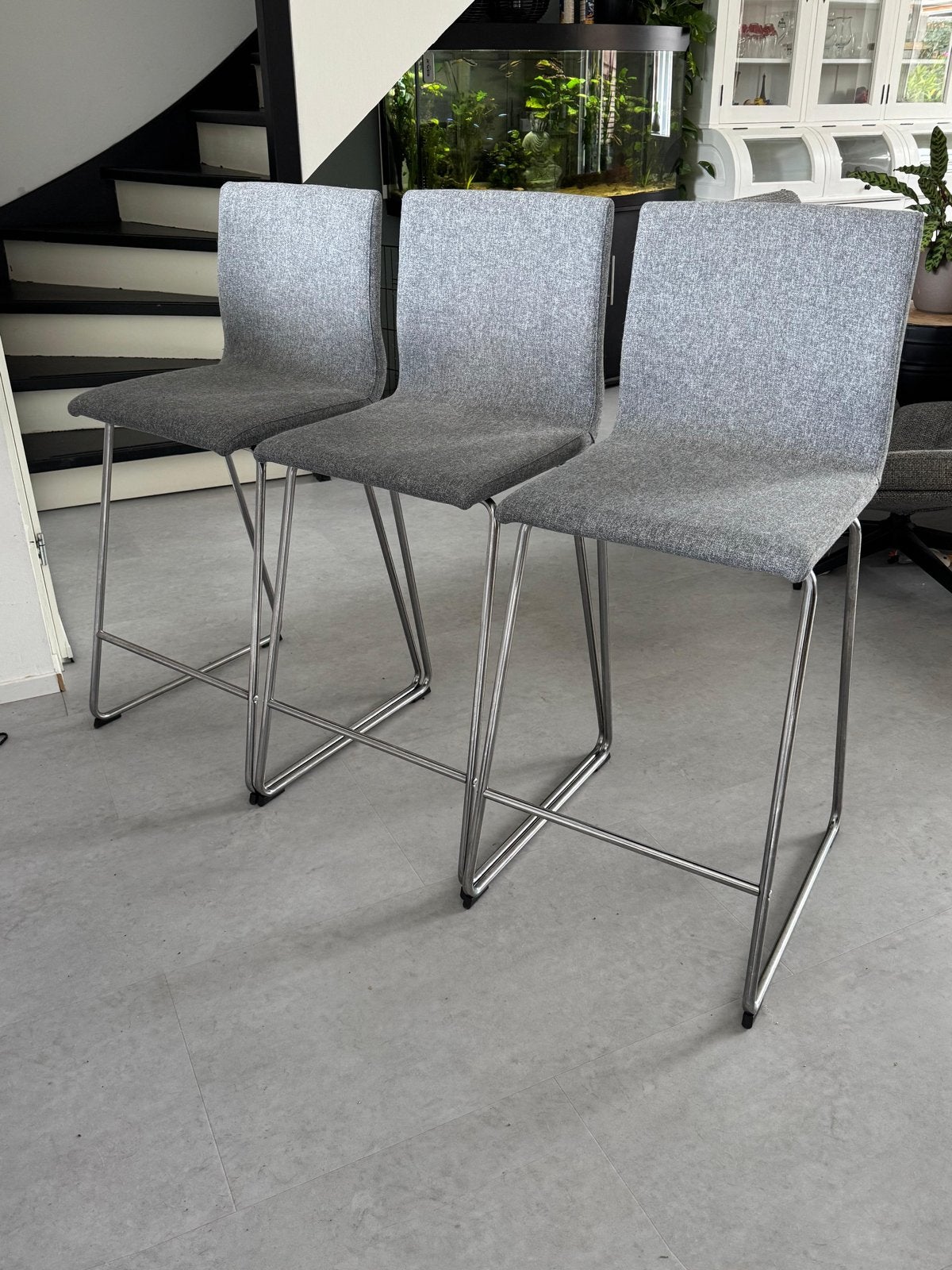 Set van 3 IKEA Volfgang / Lillanas barkrukken - Modern desig, Huis en Inrichting, Barkrukken, Ophalen, 60 tot 90 cm, Zo goed als nieuw