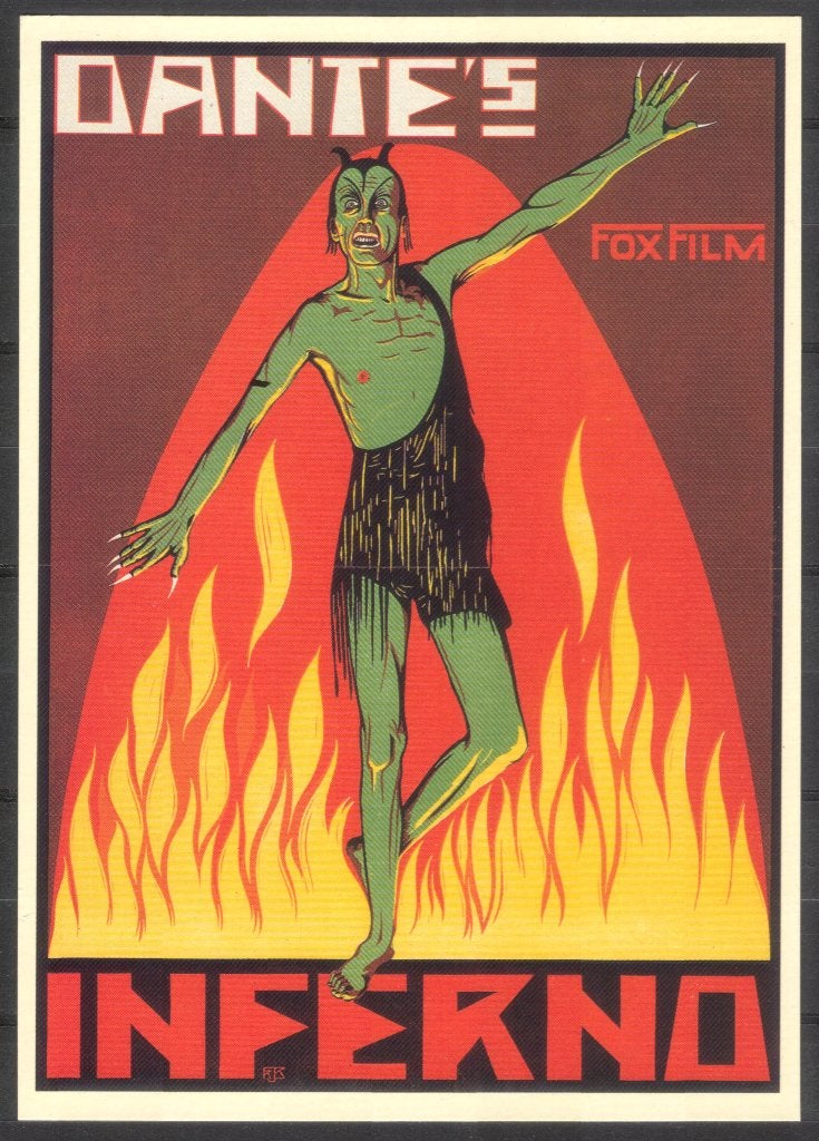 Dante's Inferno, Verzenden, Voor 1920, Ongelopen, Cultuur en Media
