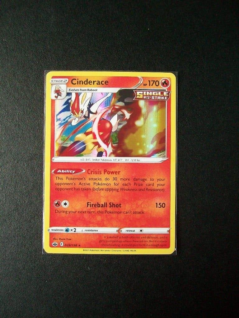 3505. Nieuwe Pokemon Kaart HOLO RARE CINDERACE hp 170 28/198, Verzenden, Nieuw, Losse kaart, Foil