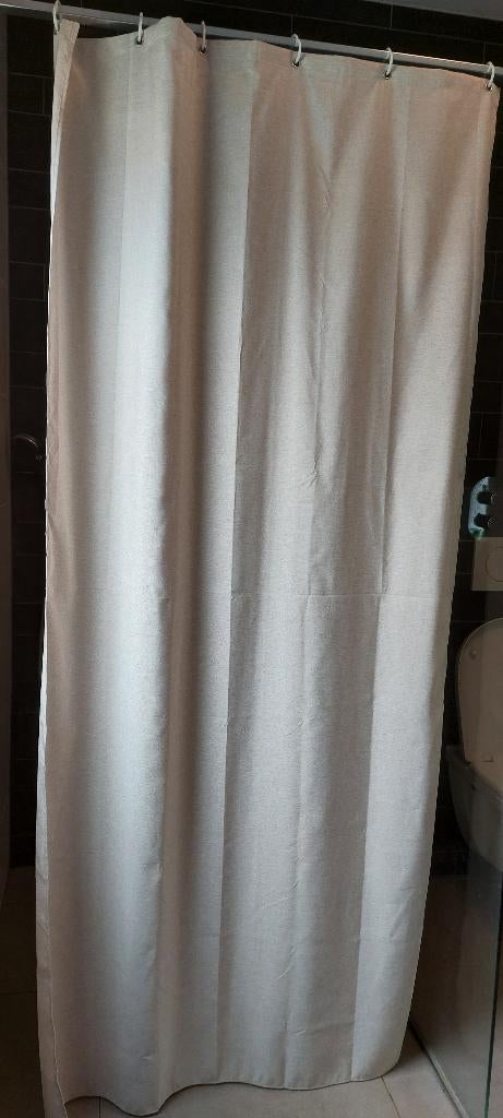 Douchegordijn beige 90 x 200 cm, Huis en Inrichting, Badkamer | Badtextiel en Accessoires, Zo goed als nieuw, Overige typen, Beige