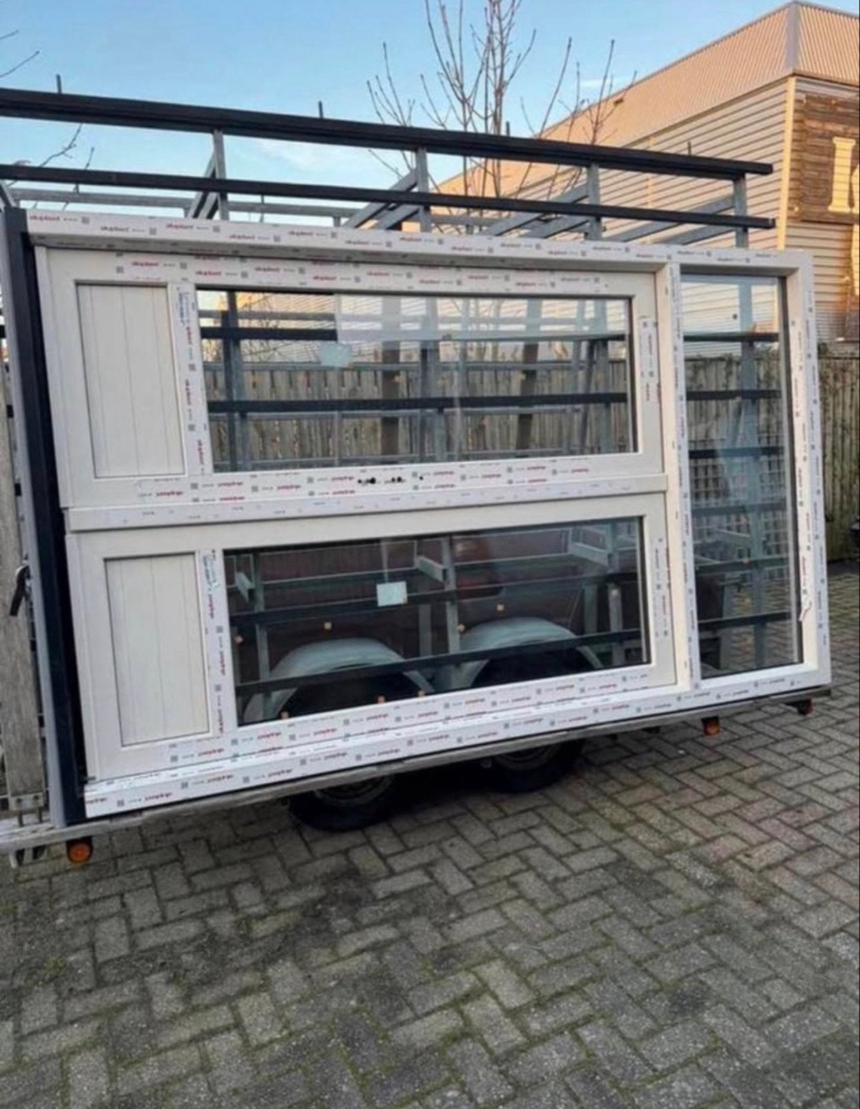 Kunststof openslaande deur Aluplast Ideal 7000 NL, Doe-het-zelf en Verbouw, Glas en Ramen, Gevelraam of Ruit, Nieuw, Dubbelglas