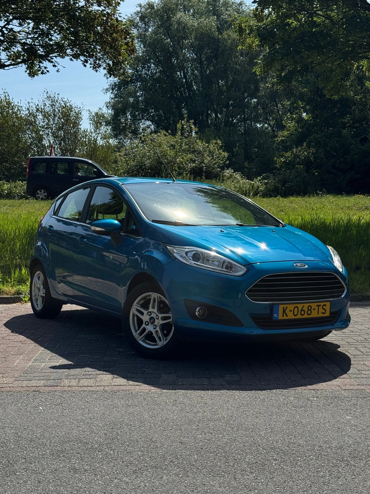 Ford Fiesta 1.0 2013 Blauw, Auto's, Ford, Voorwielaandrijving, 40 €/maand, 525 kg, Blauw
