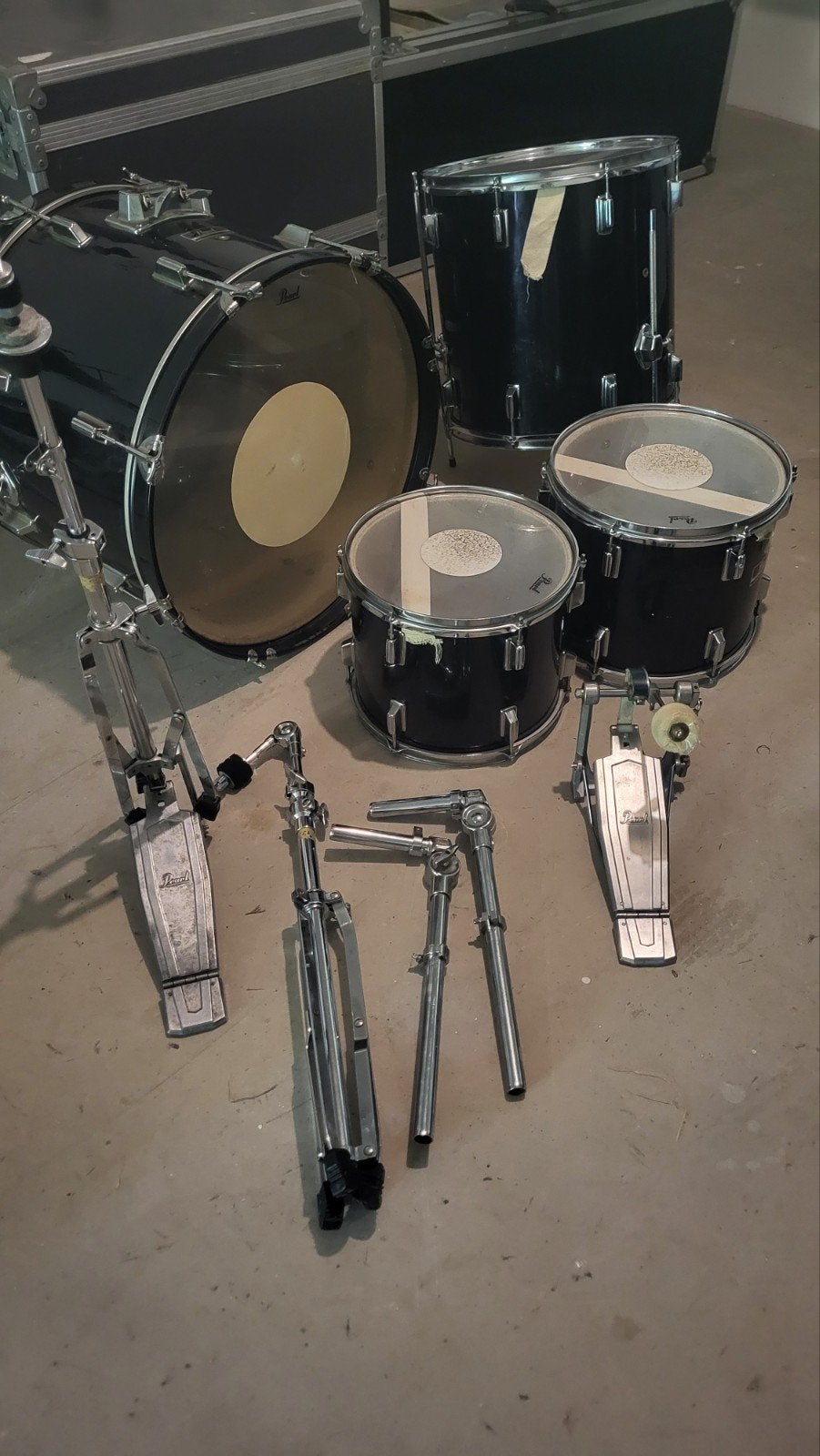 Pearl Forum Series Drumstel - Zwart, Gebruikt, Ophalen, Gebruikt, Pearl