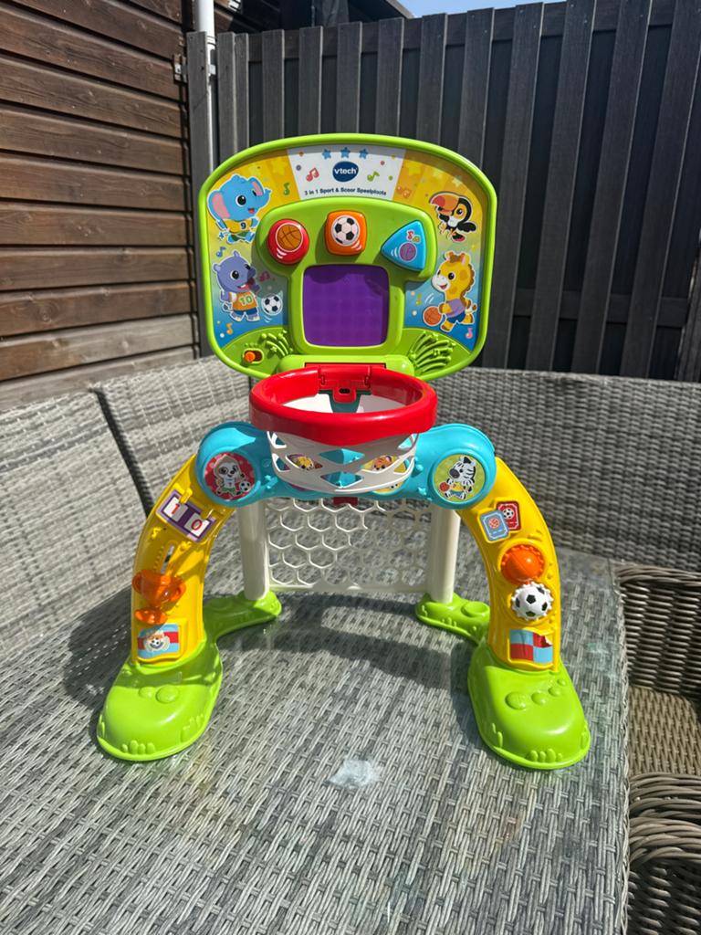 VTech 2-in-1 Sport & Leer Basketbal en Voetbal, Kinderen en Baby's, Speelgoed | Vtech, Ophalen, Gebruikt, 6 maanden tot 2 jaar