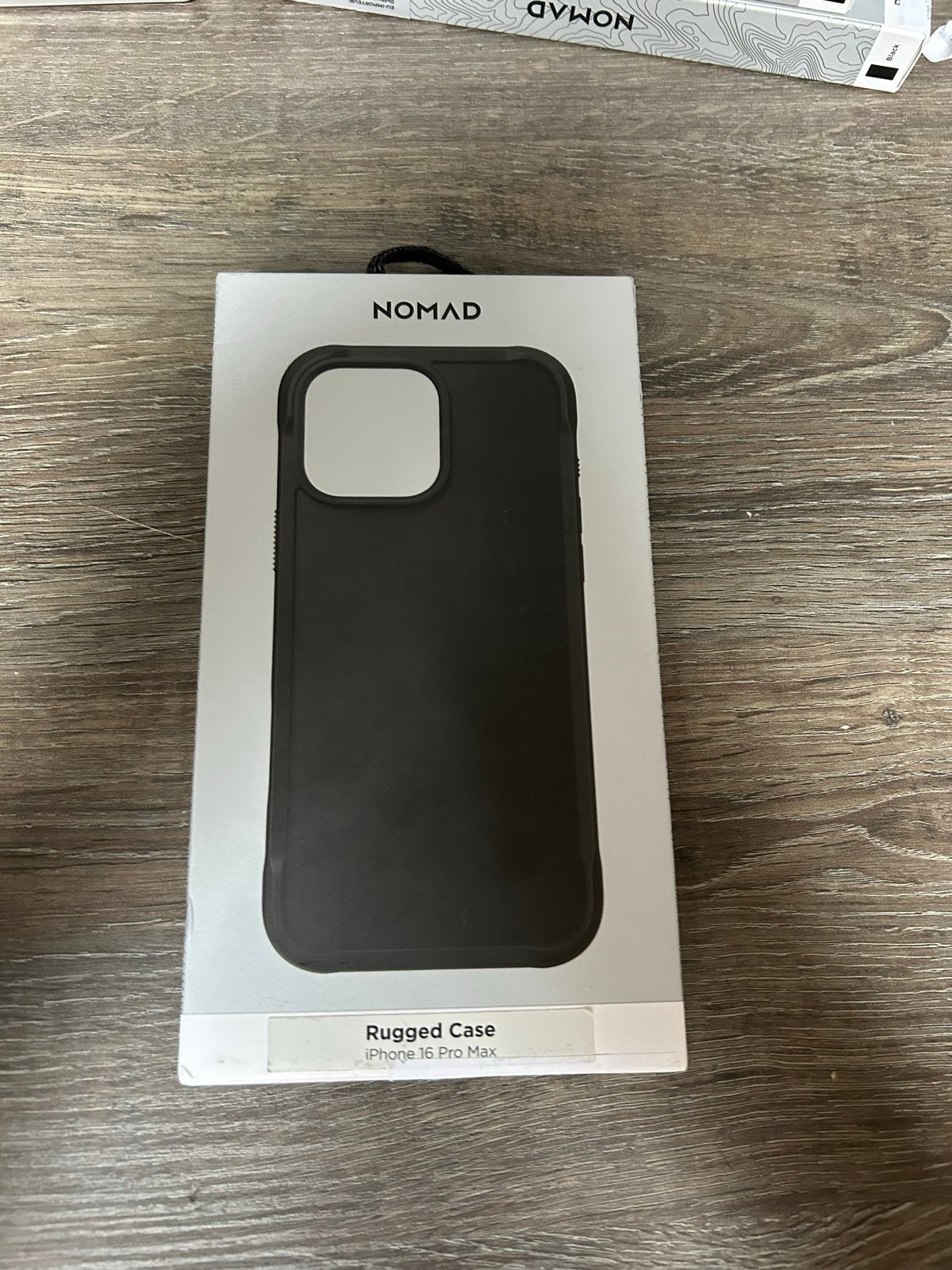 Nomad Rugged Case voor iPhone 16 Pro Max - Zwart, IPhone 16 Pro Max, Zwart, Overige merken, Nieuw